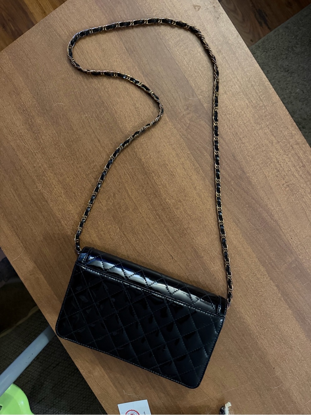Vintage Andé Classic Black Quilted Crossbody Chain Bag